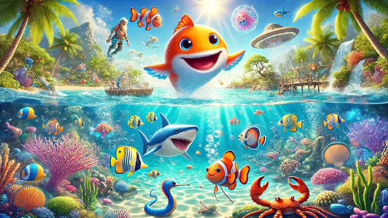 Visual dunia bawah laut untuk permainan tembak ikan PAKTOTO